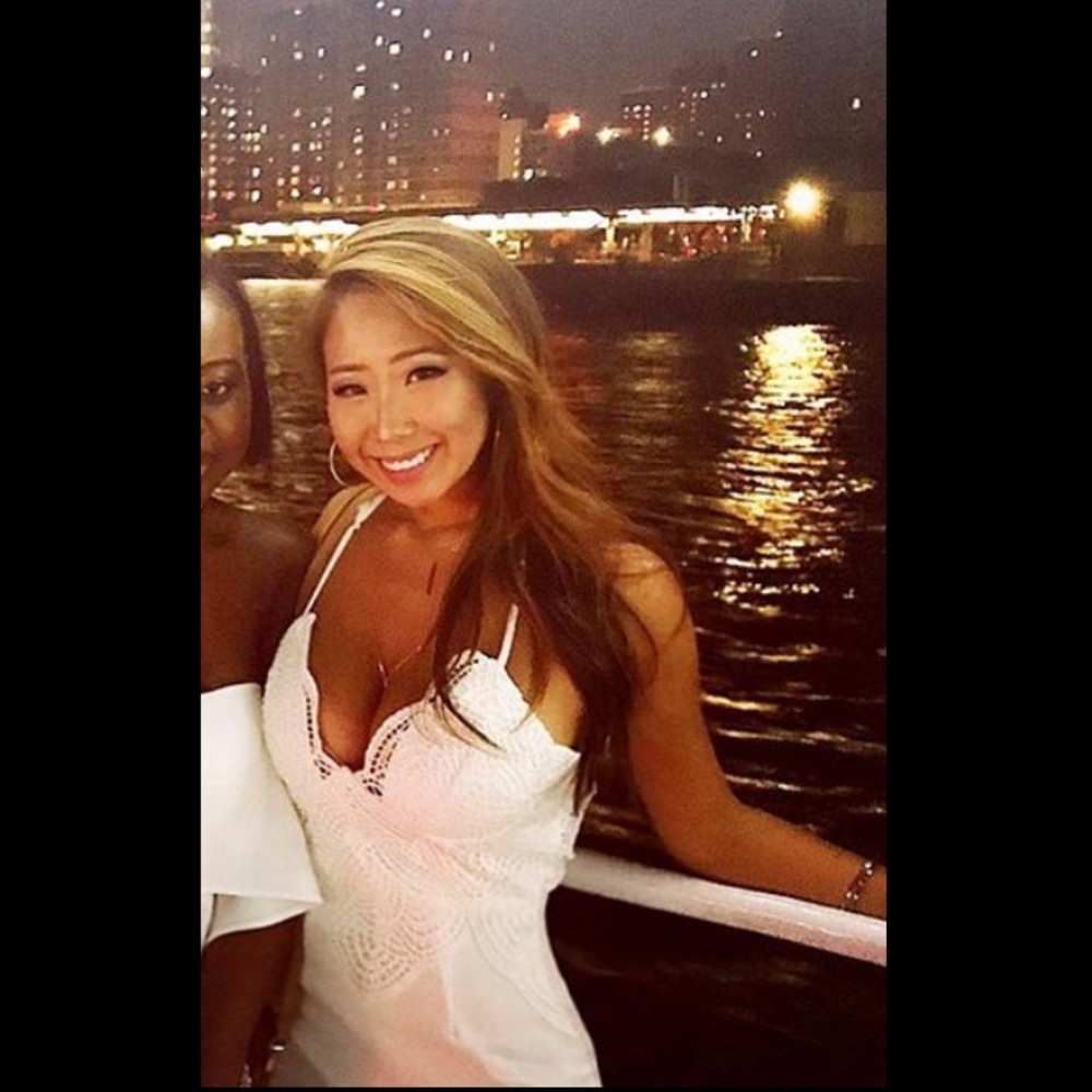 white crochet top dress